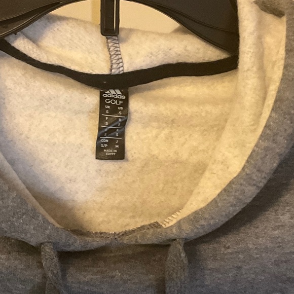 Adidas Gray Hoodie with White Logo - Picture 2 of 6